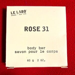 LE LABO 60 grs Rose  31 Body Bar Made for Fairmont Hotels & Resorts